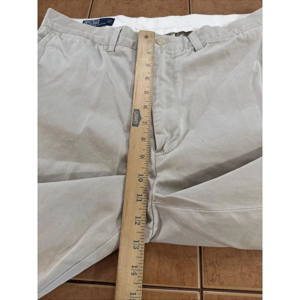 Polo Ralph‎ Lauren Prospect Pants Mens Sz 36 x 27 Beige Vintage Chino Twill
